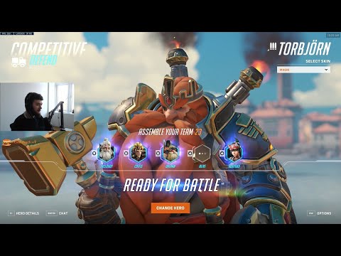 19K DMG! DAFRAN TORBJORN OVERWATCH 2 RANKED GAMEPLAY SEASON 2