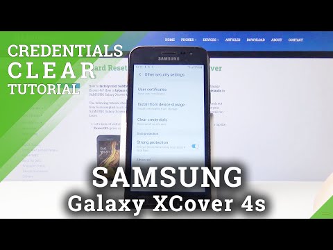 How to Clear Credentials in SAMSUNG Galaxy Xcover 4s – Delete Licenses & Certificates