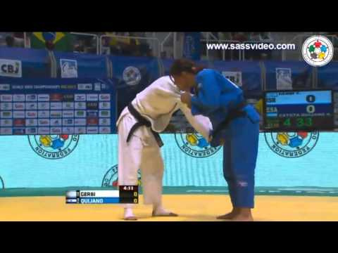 World Judo Championships Rio 2013 - Round 2 -63kg GERBI (ISR) v. QUIJANO (ESA)