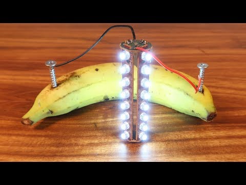 How to create a simple electric generator from a Banana