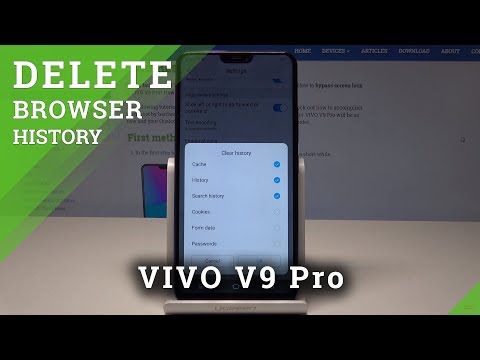 Delete Cookies and Browser History on VIVO V9 Pro - Wipe Browser Data