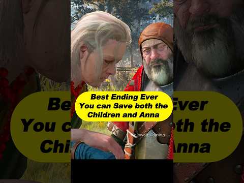 Best Ending Ever | Free Anna and the children from the crones | Family Matters #shorts #geralt #rpg
