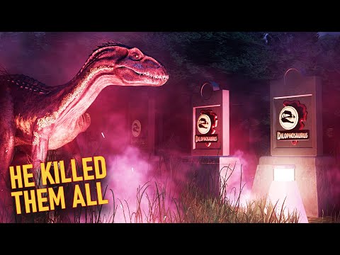 Dinosaur GRAVEYARD in Jurassic World Evolution | Halloween speedbuild