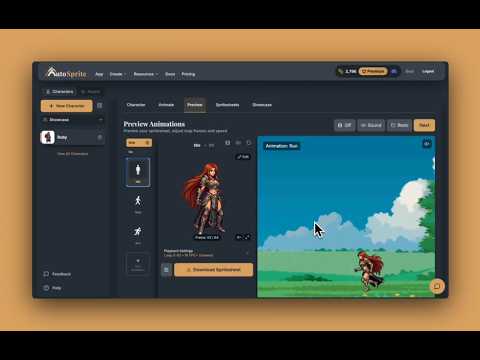 Autosprite video preview