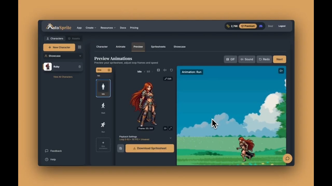 The Full AutoSprite Workflow: From One Character Image to Game-Ready Animations