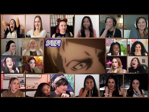 Attack on Titan Season 4 Episode 4 Girls Reaction Mashup |  進撃の巨人