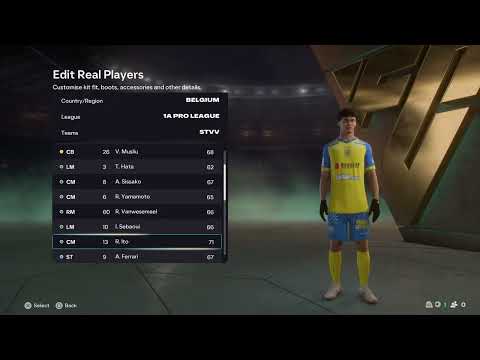 FC 26 STVV Overall Player Ratings