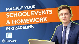 Manage your School Events and Homework Calendar using Gradelink Software