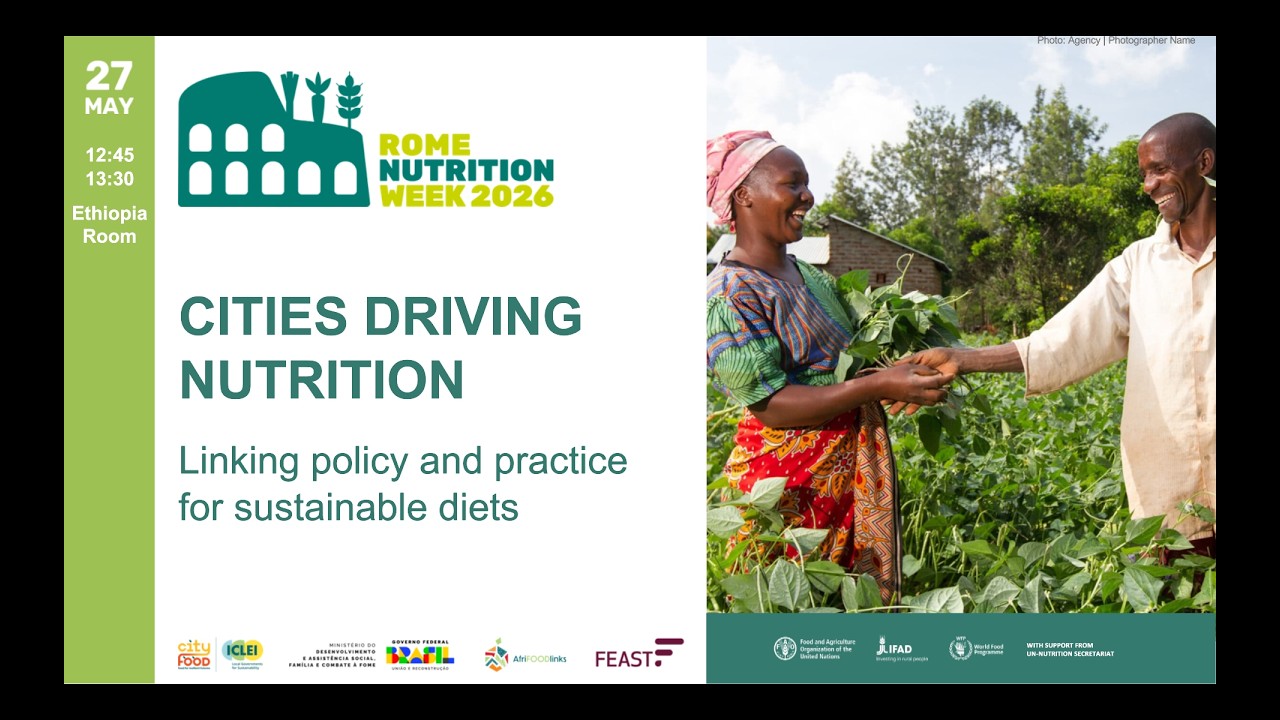 Day 3 - 27 May 2026 - Lunchtime Session - Cities Driving Nutrition