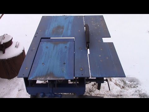 Подъемный стол самодельного фуганка