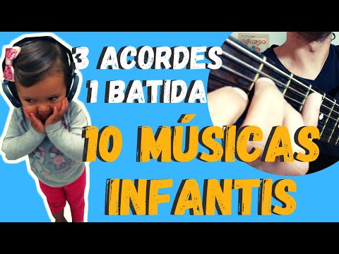 Música Infantil no Violão (10 Músicas com apenas 3 acordes e 1 batida) | Vinícius Carneiro