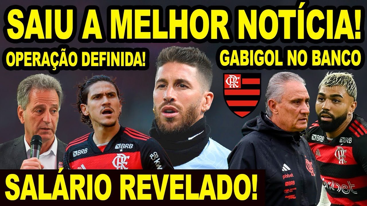 SAIU A MELHOR NOTÍCIA PARA O TORCEDOR DO FLAMENGO! OPERAÇÃO DE PEDRO DEFINIDA! GABIGOL NO BANCO? E+