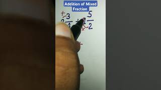 Addition of Mixed Fraction/ #maths #shorts #viralvideo