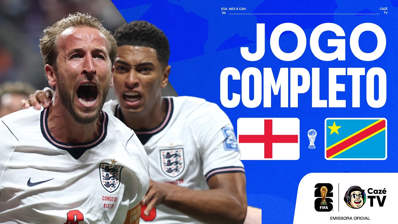 JOGO COMPLETO: INGLATERRA X RD CONGO | COPA DO MUNDO FIFA™ 2026 | 16 AVOS DE FINAL