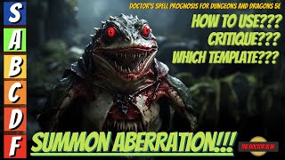 SUMMON ABERRATION Why This Spell Is Just Meh for Dungeons and Dragons