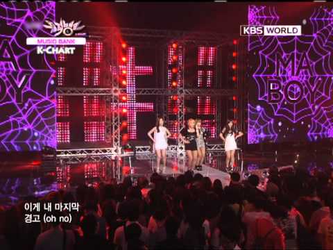 [Music Bank Special Stage] Sistar & Secret & f(x) & 4minute (2011.7.1)