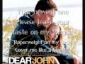 Dear John Paperweight 