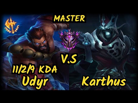 Maxlore (UDYR) vs KARTHUS - 11/2/9 KDA JUNGLE GAMEPLAY - EUW Ranked MASTER