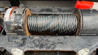 How to change a winch cable.