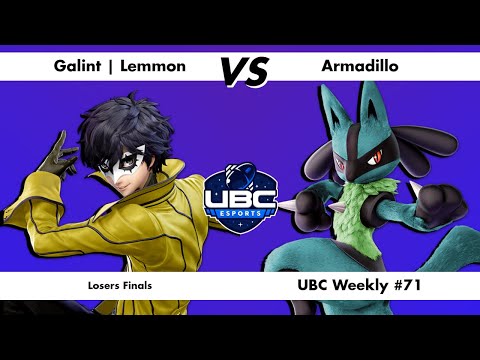 UBC Weekly #71 Losers Finals - Galint | Lemmon (Joker) Vs Armadillo (Lucario) - SSBU