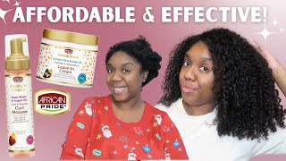 Affordable Products Gave Me THESE Results | Minksmas Day 1 ☃️ | African Pride Moisture Collection