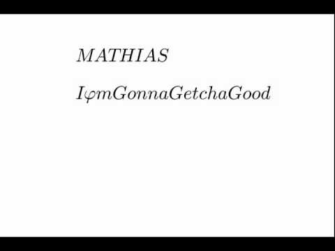 MATHIAS-I'm Gonna Getcha Good (Shania Twain Cover)