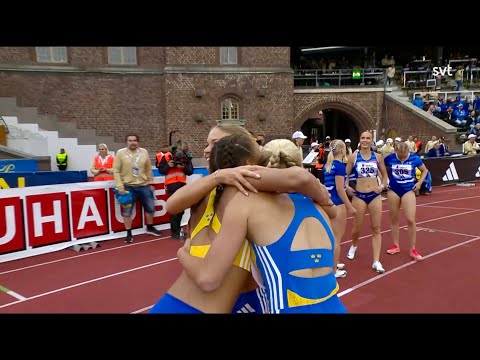 Julia Henriksson vinner 200 meter på Finnkampen. 2025