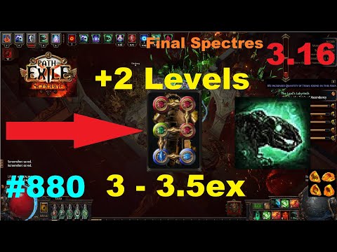 Crafting +2 Body Armour For Carrion Golems in 3.16 Scourge League & FINAL Spectre Setup - 880
