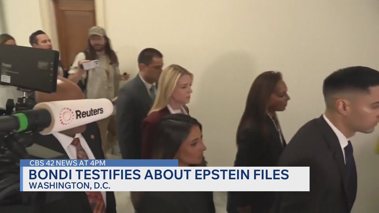 Bondi testifies about Epstein files
