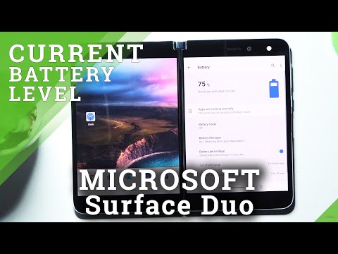 How to Battery Percentage on MICROSOFT Surface Duo - Show Battery Percentage