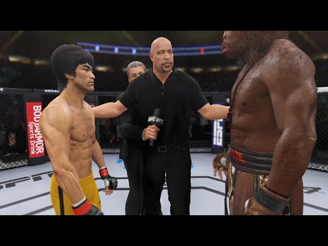 Bruce Lee vs. Bigfoot Henry - EA Sports UFC 4 - Epic Fight 🔥🐲