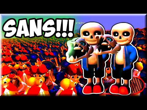 SANS(Undertale) vs Other Unit Army | Princess Daisy, Predator etc... -Ultimate Epic Battle Simulator