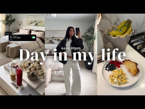 DAY IN MY LIFE | my 6am-10pm productive routine, facial appointment, new house updates & work day