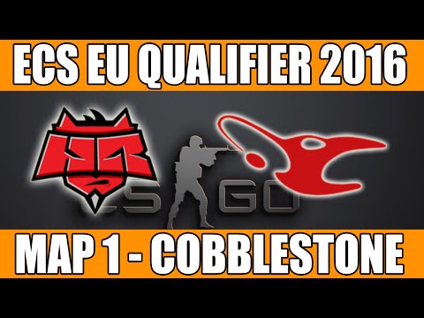Mousesports vs HellRaisers | Map 1 (Cobblestone) | ECS European Qualifier 2016 | MOU vs HR