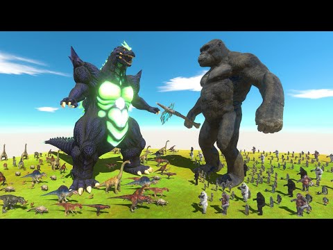 Dinosaurs vs Mutant Primates | King Kong or Godzilla? - Animal Revolt Battle Simulator