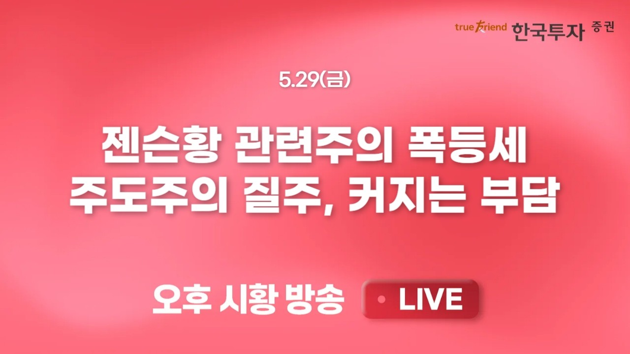 [0529 끝장뉴스] 깐부가 다했다! 젠슨황 관련주의 폭등세