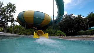 Tassie Twister Blue Slide POV Aquatica Orlando