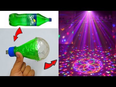 How to make DJ Disco Light at home using waste bottle