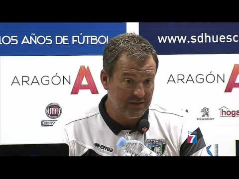 Angel Viadero tras Huesca 0   Sestao River 0 Temporada 14 15