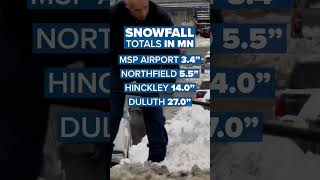 Snowfall totals in #Minnesota #shorts #winter #snow