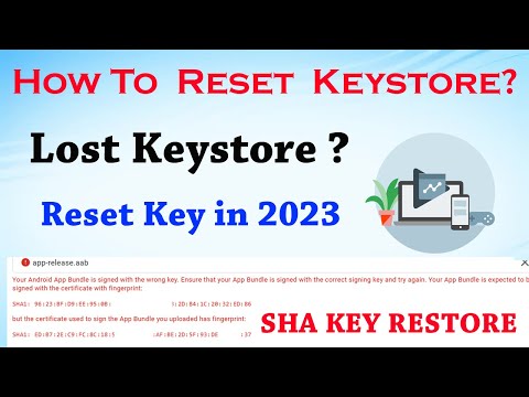 Reset keystore in 2023 - how to recover keystore- how to Genrate .pem file for play Console | Reset