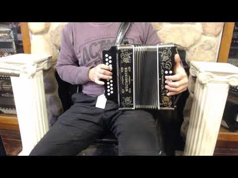 5173 - Black Weltmeister 86W Diatonic Button Accordion AD MM 21 8 $799