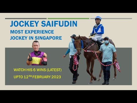 JOCKEY SAIFUDIN ISMAIL 6 WINNERS till 12 Feb 2023