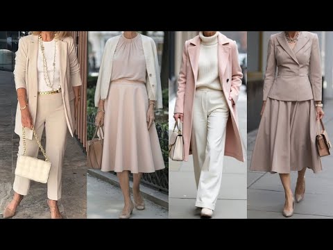 OUTFITS AND COMBINATIONS OF ELEGANT, SIMPLE AND COMFORTABLE FASHION CLOTHES FOR MATURE LADIES
