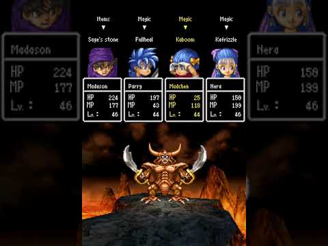 DRAGON QUEST V [Fight] #44 With Nera and Kids, Defeat ESTARK
