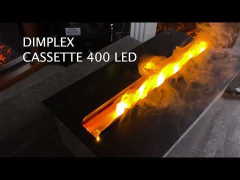 Відео-огляд електричного парового каміну Dimplex Cassette 400 LED (без дров) зі звуком