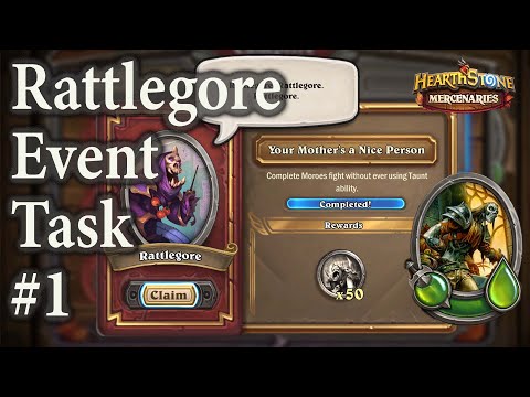 Rattlegore Event Task #1 : Your Mother's a Nice Person : Moroes without Taunt