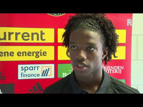 Tyrell Malacia na Zeeuws Elftal-Feyenoord (0-2): 'We moeten nog op elkaar ingespeeld worden'