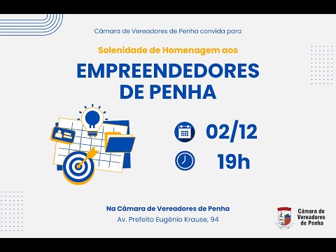 Homenagem aos empreendedores de Penha 