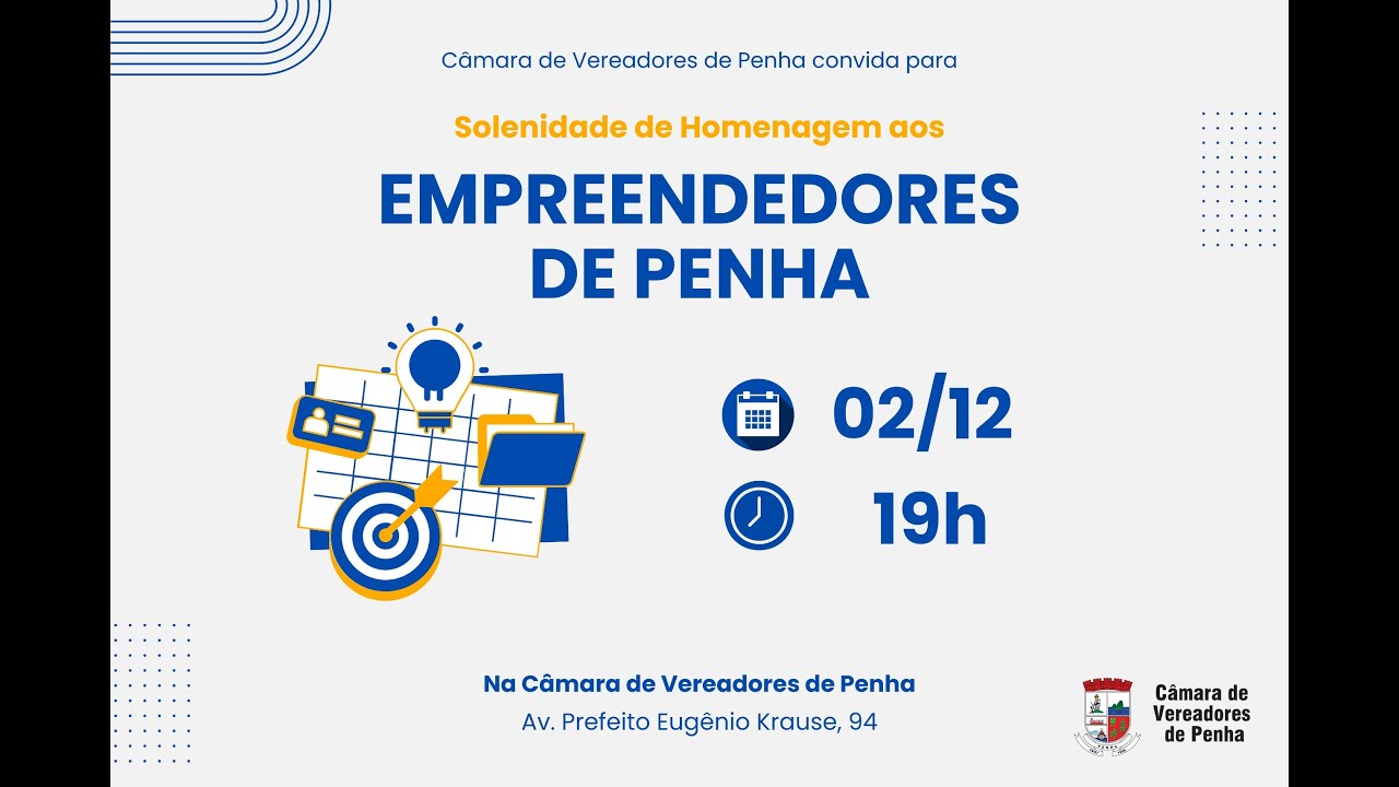 Homenagem aos empreendedores de Penha 